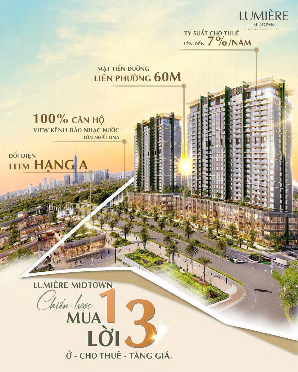🌟 LUMIÈRE MIDTOWN – CƠ HỘI ĐẦU TƯ “MUA MỘT, LỜI BA” TẠI TRÁI TIM THE GLOBAL CITY